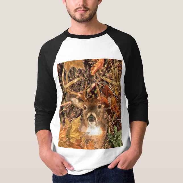 Camiseta Cena de outono de 2010 White Tail Deer (Frente)