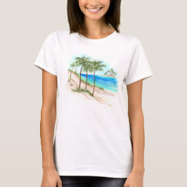 Camiseta Cena de praia