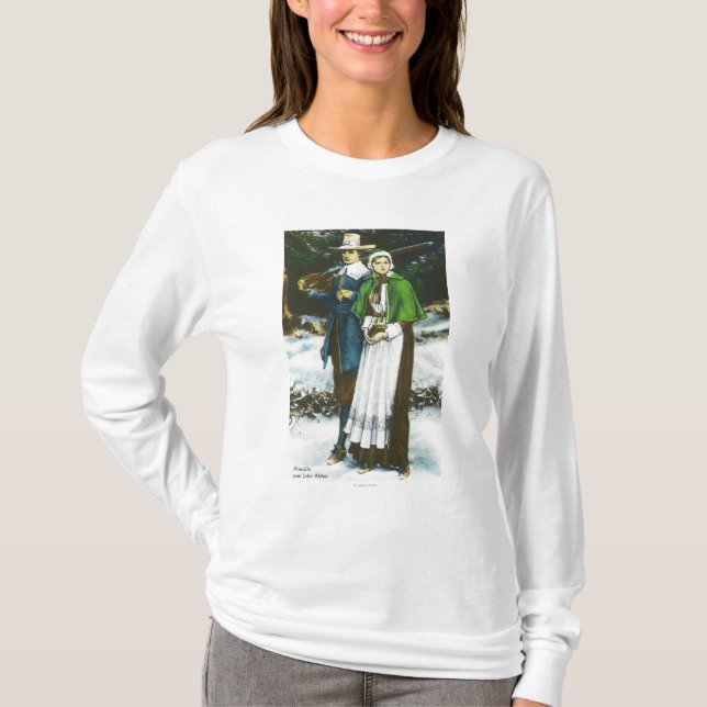 Camiseta Cena de Priscilla e de John Alden (Frente)