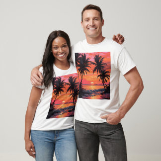 Camiseta Cena de Serenidade Sunset