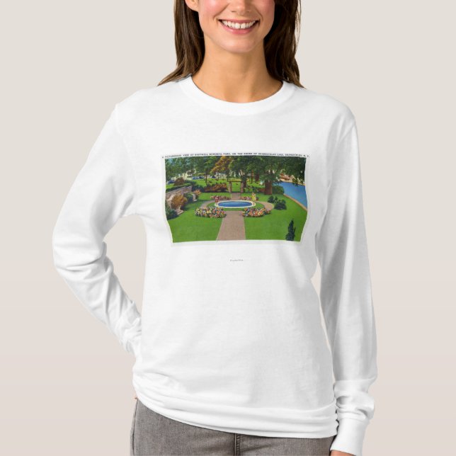Camiseta Cena de Shotwell Memorial Park pela costa do lago (Frente)