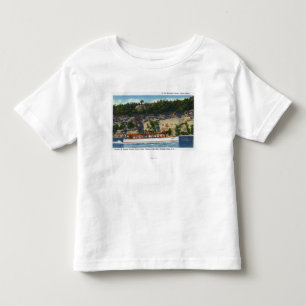 Camiseta Cena do barco do capitão Palmers Lago Montada
