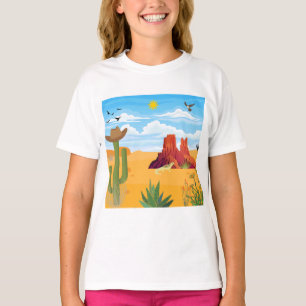 Camiseta Cena do Deserto nos autocolantes