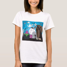 Camiseta Cena do Monstro das Halloween
