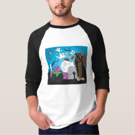 Camiseta Cena do Monstro das Halloween