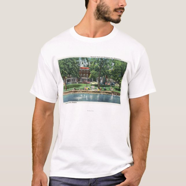 Camiseta Cena do parque de Shotwell e da pensão de Sherwood (Frente)