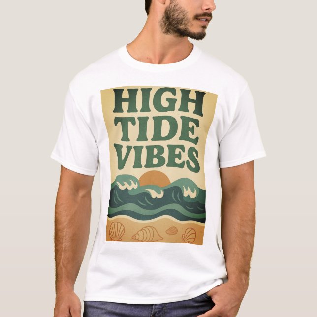 Camiseta Cena do Surf Sunset de Retro Beach (Frente)