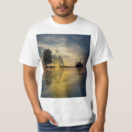 Camiseta Cena Natural de Pássaros Camisa-T de Homens - Aman