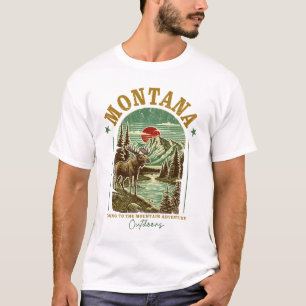 Camiseta Cena Natureza de Montana - Vida Selvagem, Montanha