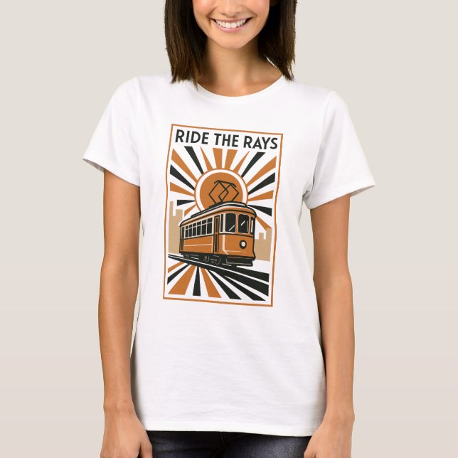 Camiseta Cena Retro do Bonde de Sunline (Frente)