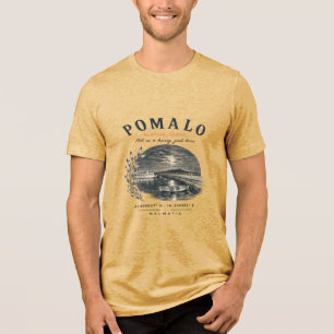 Camiseta Cena Vintage da Costa Dálmata Pomalo