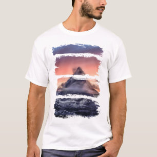 Camiseta Cenário Céu Cênico Montanha Bonito Natureza Mod