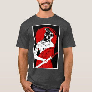 Camiseta Cenário de Cultura Samurai Japonês Vintage Sakura