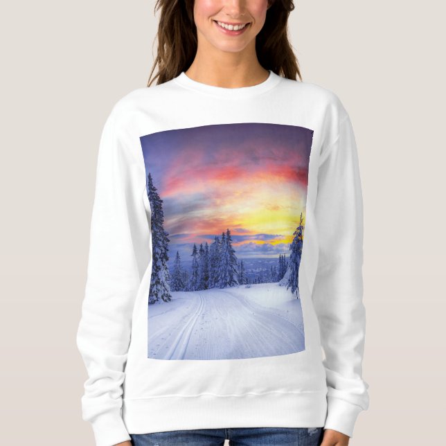 Camiseta Cenário de inverno (Frente)