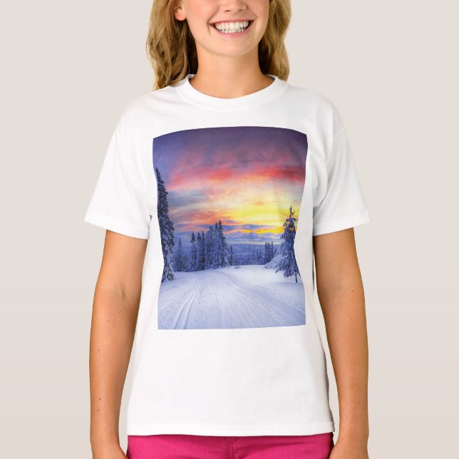 Camiseta Cenário de inverno (Frente)