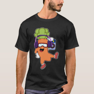 Camiseta Cenário em Música com Fone de Ouvido