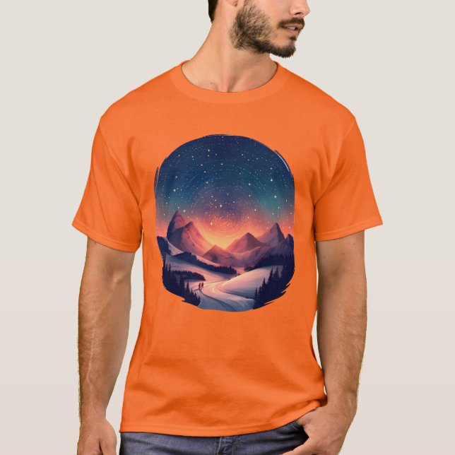 Camiseta Cenário Noturno do Cume da Aurora (Frente)