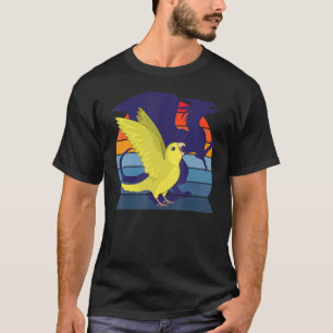 Camiseta Cenário Retro I Dragão Alado I Gritando Amarelo Pa