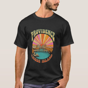 Camiseta Cenário Urbano da Cidade de Providence Rhode Islan