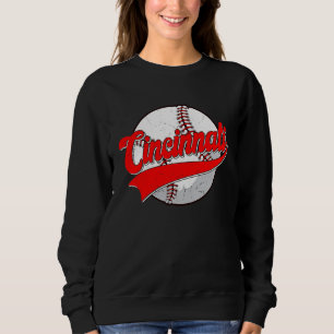 Camiseta Cenário urbano vintage de Cincinnati Baseball Hom