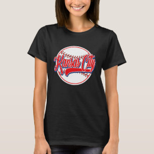 Camiseta Cenário urbano vintage de Kansas City de beisebol