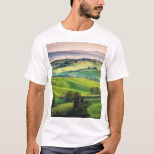 Camiseta Cenário Verde: Serenidade Pintada Clara