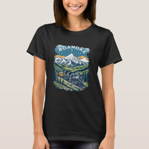 Camiseta Cenas da Cidade Costeira do Pôr do Sol Vintage Roa
