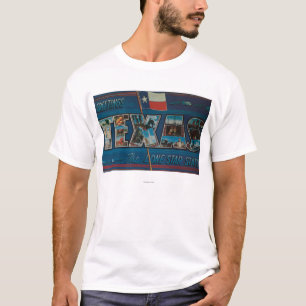 Camiseta Cenas da letra de Texas (bandeira da