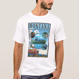 Camiseta Cenas do estado de Montana