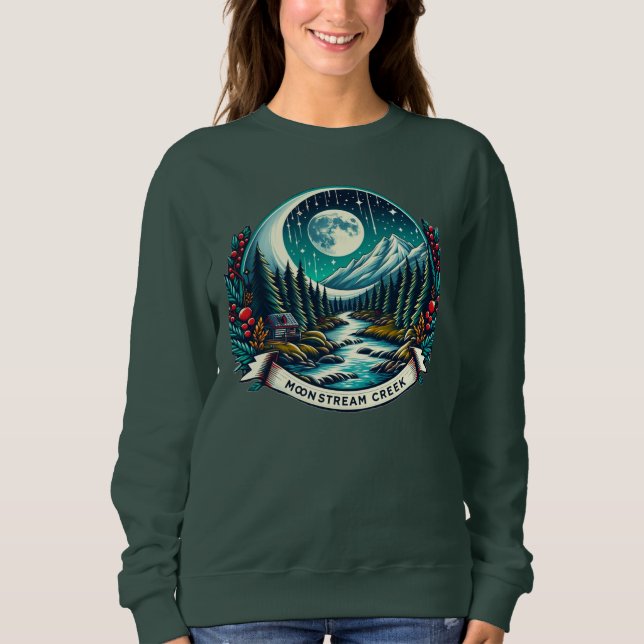 Camiseta Cênica de Natal de Moonstream Creek (Frente)