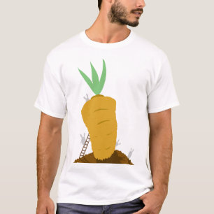 Camiseta Cenoura bonito do coelho