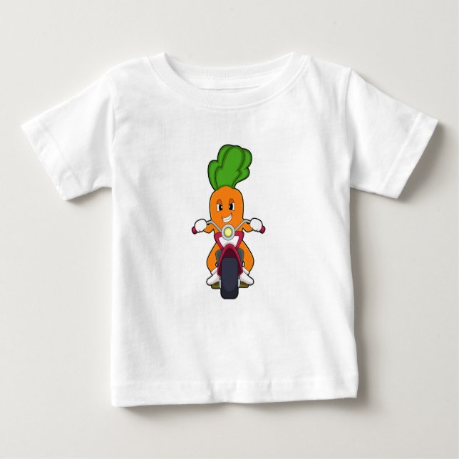 Camiseta Cenoura como Biker com motocicleta.PNG (Frente)