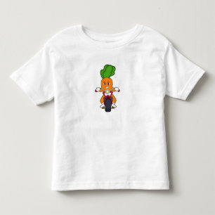 Camiseta Cenoura como Biker com motocicleta.PNG