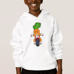 Camiseta Cenoura como Biker com motocicleta.PNG