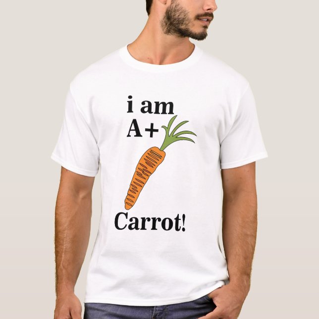 Camiseta Cenoura Eu sou uma Cenoura Engraçada A+ (Frente)