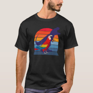 Camiseta Cenoura I Tyrannosaurus Rex I Scarlet Macaw