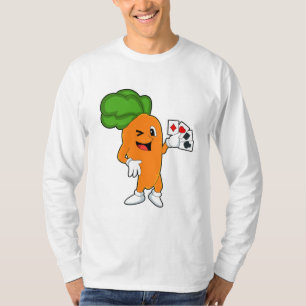 Camiseta Cenoura no Poker com cartões Poker