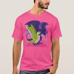 Camiseta Cenoura Retro I Dragão Alado I Paquete de bigode
