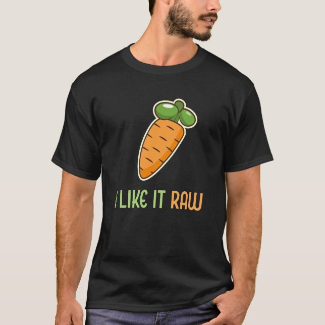 Camiseta Cenoura Vegetal Eu Gosto Dela Estilo De Vida Bruto (Frente)