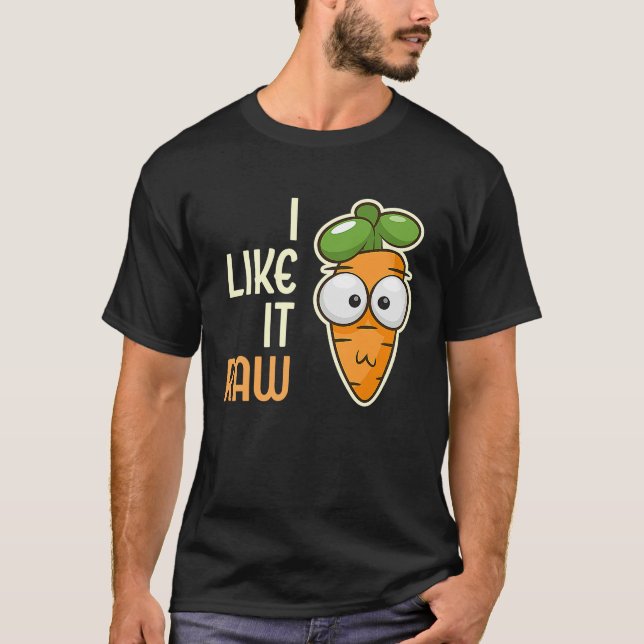 Camiseta Cenoura Vegetal Eu Gosto Dela Estilo De Vida Bruto (Frente)