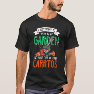 Camiseta Cenouras Jardinagem Vegana Jardim Jardineiro Legu