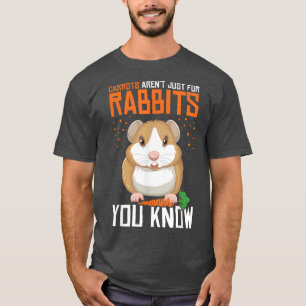 Camiseta Cenouras Não Arrem Apenas Para Coelhos Guiné Porco