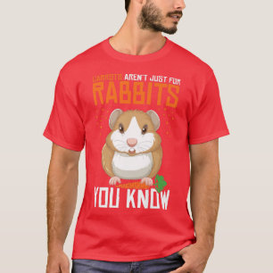 Camiseta Cenouras Não Arrem Apenas Para Coelhos Guiné Porco