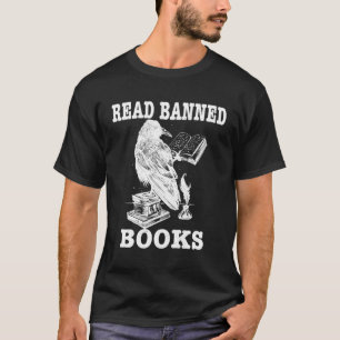 Camiseta Censura de Citação de Leitura de Livros Leitura Eu