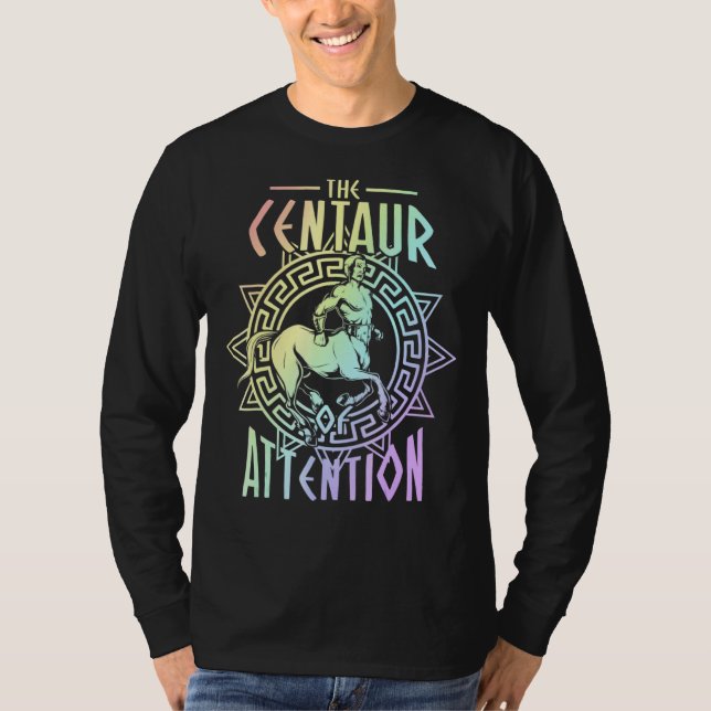 Camiseta Centauro de História da Atenção Professor Pun (Frente)