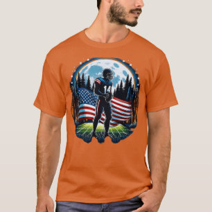 Camiseta Center American Flag Full Moon Player 1