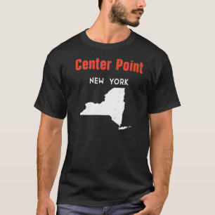 Camiseta Center Point New York EUA State America Viagem New