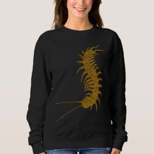 Camiseta Centopéia Para Mulher Menina Artrópode Verme Larva