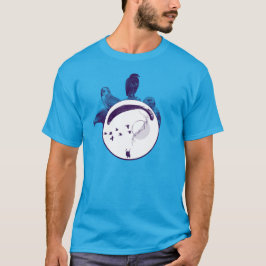 Camiseta Central do PARAPENTE PG-CIRCLE 001 Ponto
