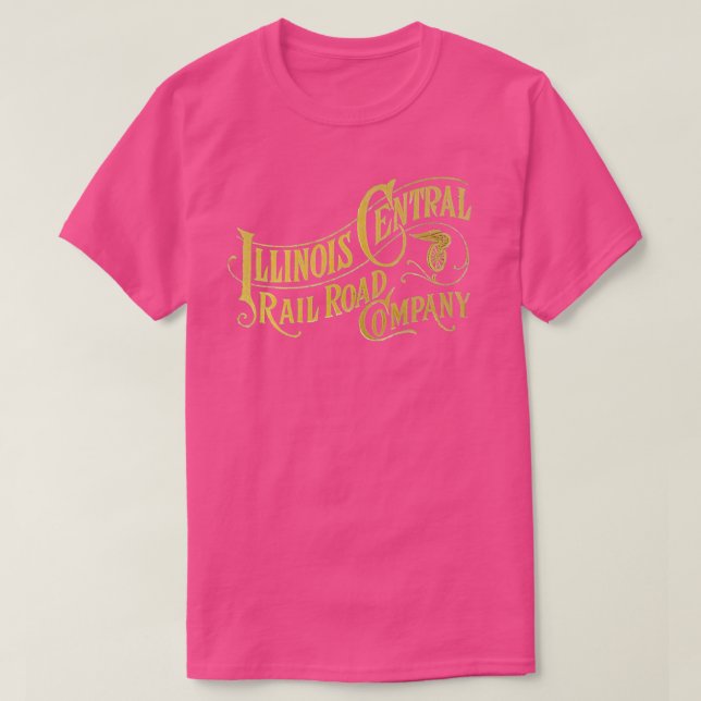 Camiseta Central Railroad Vintage Illinois Central (Frente do Design)